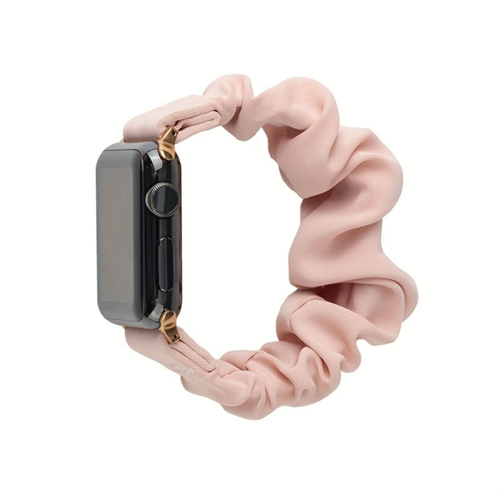Nylon Elastic Apple Watch Band Women 4-Pack Adjustable Loop Aluminum Butterfly Clasp Strap Compatible with Apple Watch Ultra SE Series 9 8 7 6 5 4 3 2 1 38mm 40mm 41mm 42mm 44mm 45mm 49mm