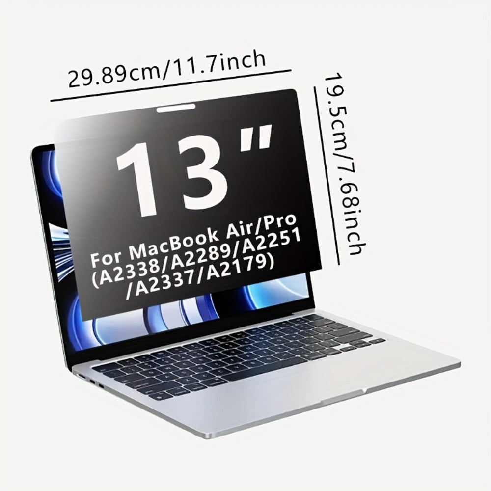 Privacy Screen Protector for MacBook Air 13.3" (2018-2021) & MacBook Pro 13.3" (2016-2022), 30° Privacy Filter, Blue Light Blocking, Anti-Glare, Multi-Layer Protective Film, Eye Strain Relief
