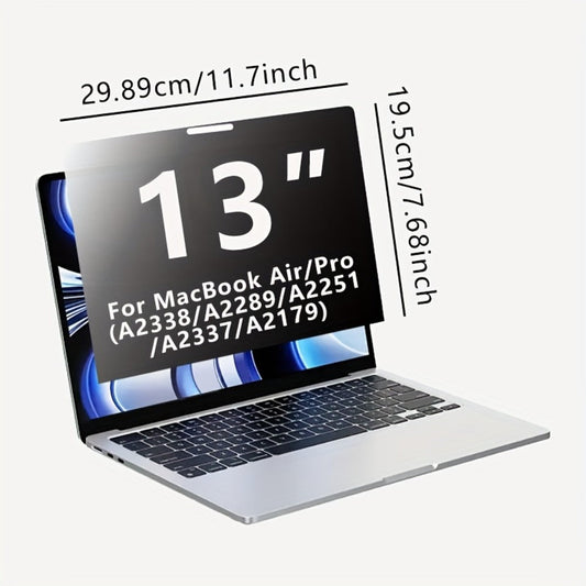 Privacy Screen Protector for MacBook Air 13.3" (2018-2021) & MacBook Pro 13.3" (2016-2022), 30° Privacy Filter, Blue Light Blocking, Anti-Glare, Multi-Layer Protective Film, Eye Strain Relief