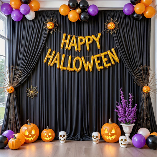 Backdrop Curtains, 2 Panels in Five Color Options for Weddings & Photo Booths