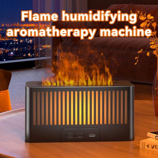 Flame Humidifier and USB Aroma Diffuser with 7-Color Light, Single or 2-Pack Options