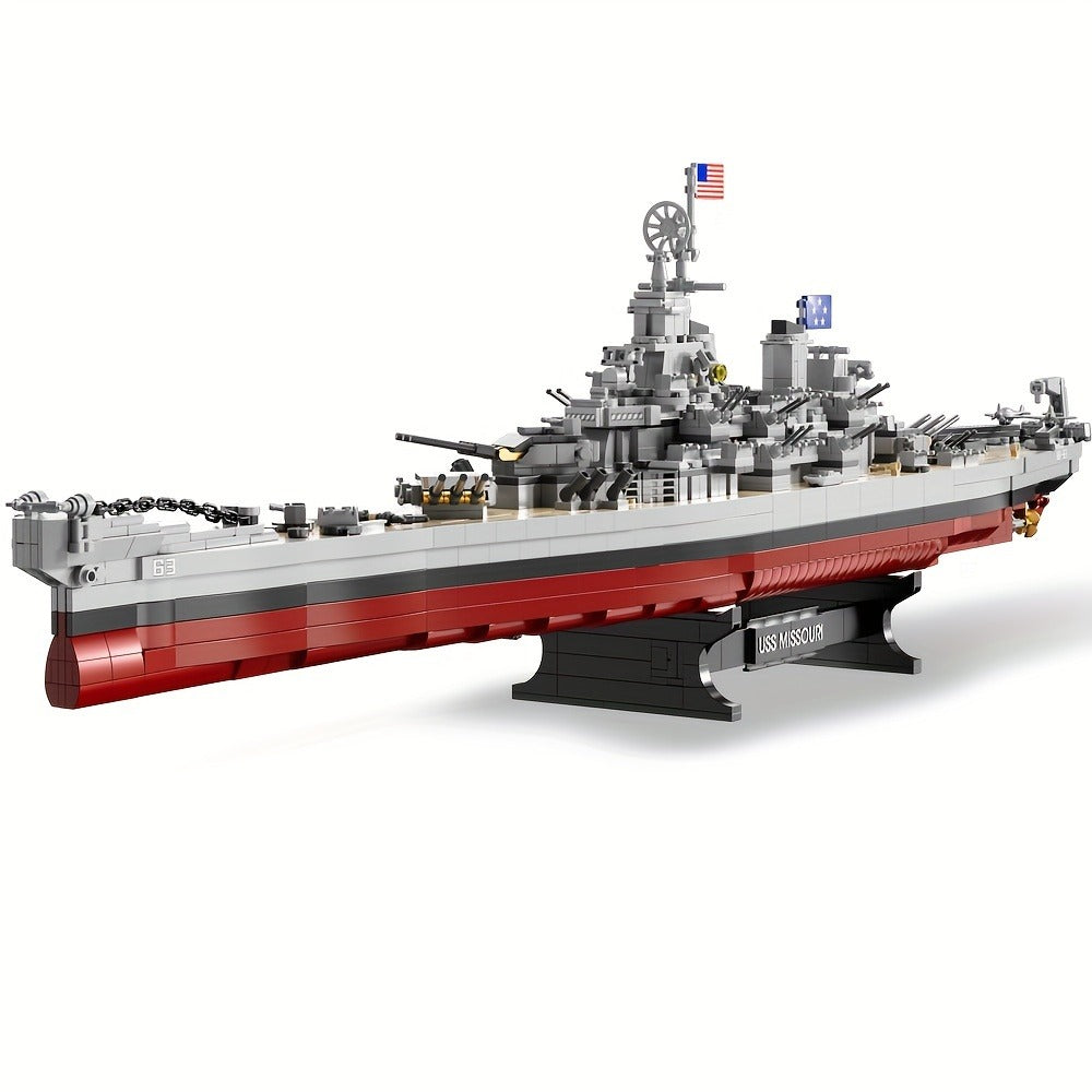 USS Missouri BB-63 Battleship Building Kit, 2,228-Piece Model FC4203