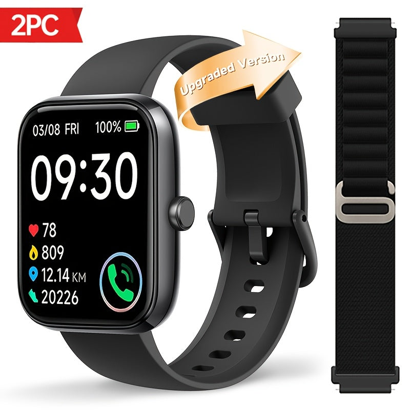Fitness Tracker Smartwatch with Alexa Built-in FAWEIO 1.95" Large Display, Wireless Calling, 100+ Sport Modes, Pedometer Heart Rate Sleep Blood Oxygen, Compatible with iPhone & Android – Smart Watch for Men Women 11 Colors