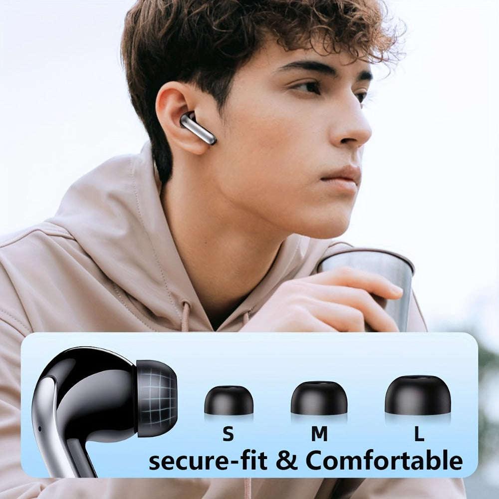 Stereo Sport Wireless Earbuds Touch Control Charging Case In-Ear Bluetooth TWS Headphones for Running Gym Fitness Music All Smartphones