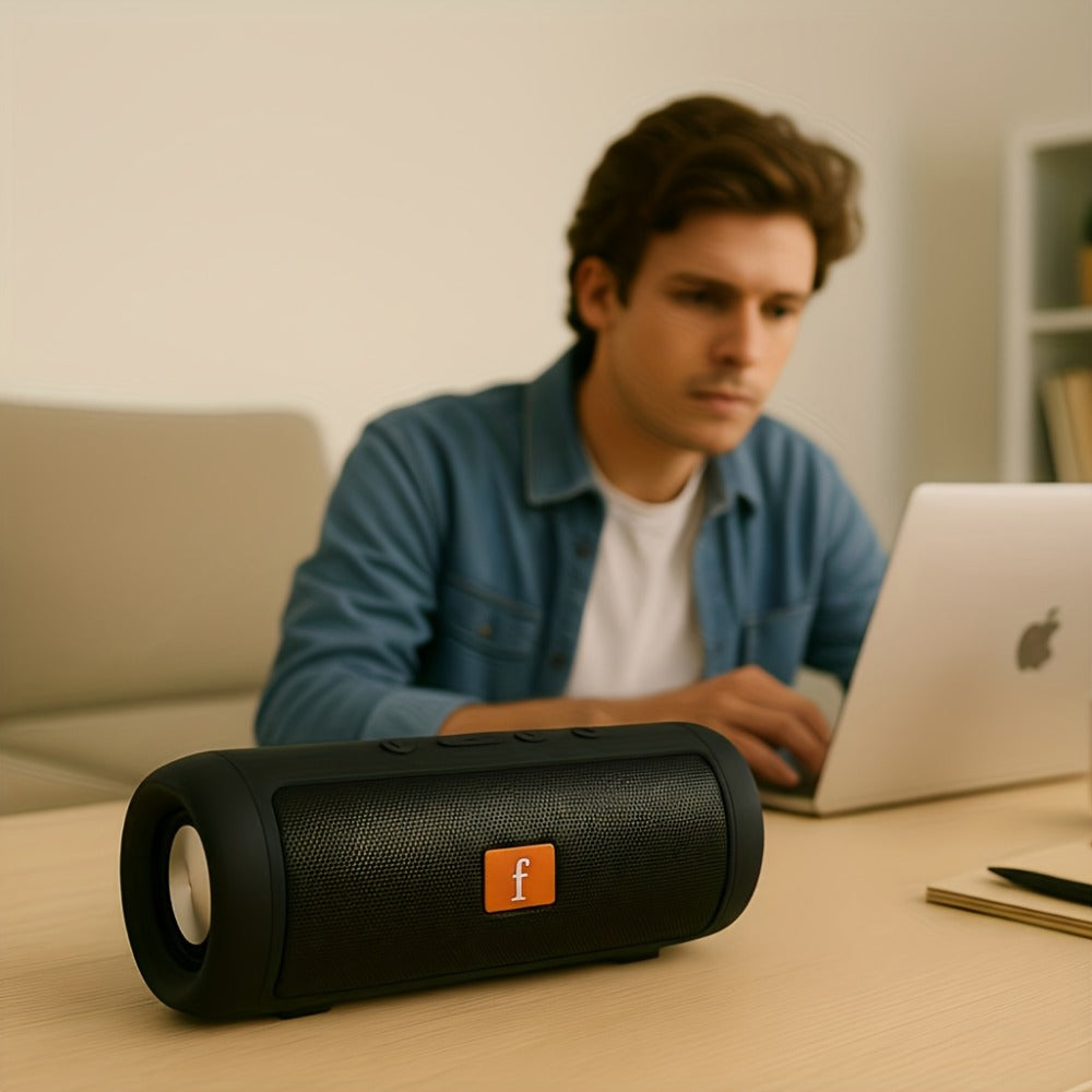Outdoor Wireless Bluetooth Speaker Dual-Channel Subwoofer Deep Bass Long Battery Life Durable Party Speaker for Camping Tailgate BBQ Events Sports