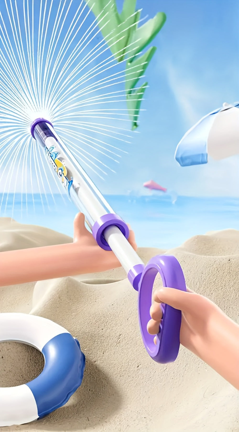 Firework-Shaped Water Gun Set, 3- or 6-Pack for Outdoor Water Play