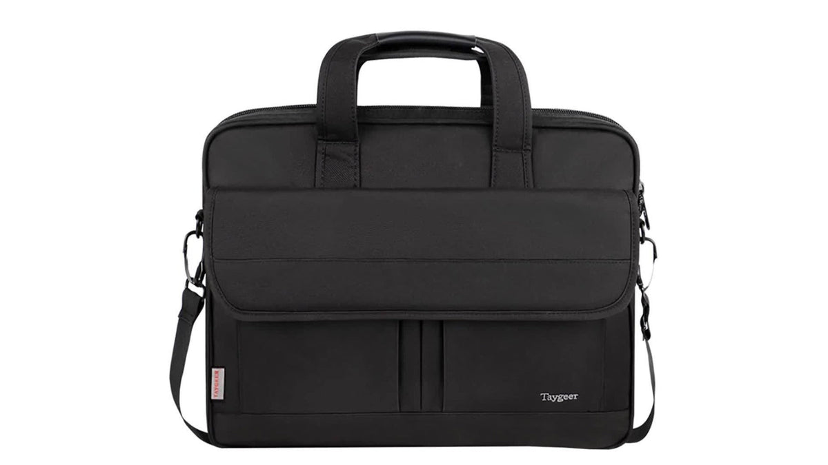 15.6 Inch Laptop Bag Business Messenger Briefcase – Multi-Compartment Shoulder Bag with Removable Strap, Luggage Sleeve, Foam-Padded Laptop Sleeve, Perfect Gift for Men & Women Professionals & Travelers