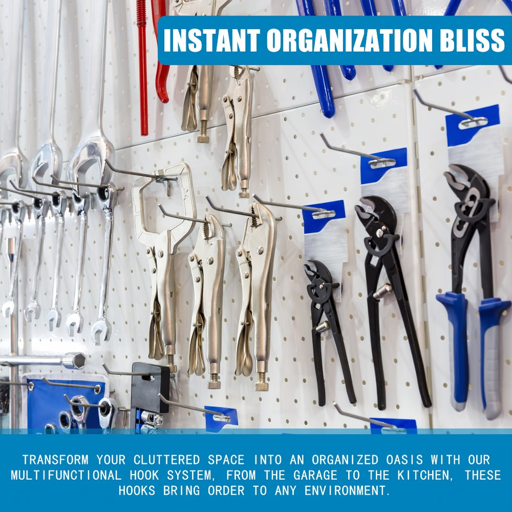 Pegboard Hooks 60pcs Stainless Steel 2 Inch Single Hole – 1-Inch Spacing Board Hooks for Tool Organization in Garage Workshop Warehouse Garden & Storage