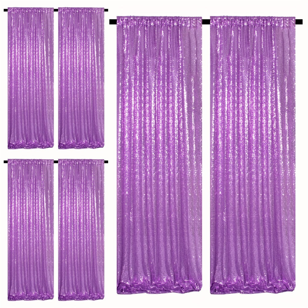 Sequin Backdrop Curtains 2FTx8FT Glitter Photography Background Panels for Party Wedding Birthday Stage Decoration Gold Yellow Shimmer Curtain Set 4 6 10 Panels Available