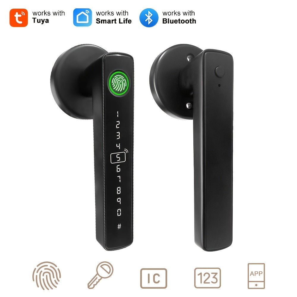 NFC Smart Deadbolt Lock 5-in-1 with Fingerprint, Password, App & Alexa - NFC Tap Keyless Entry for Home & Apartment, Single & Double Row, Keys Included, Easy DIY Install