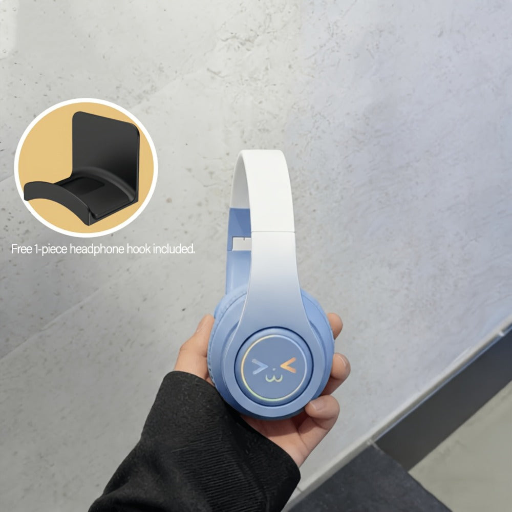 ANC Wireless Headphones Bluetooth 5.3 Foldable Lightweight Over-Ear with Mic – Powerful Bass Stereo for Home Office Travel – Christmas Birthday Gift