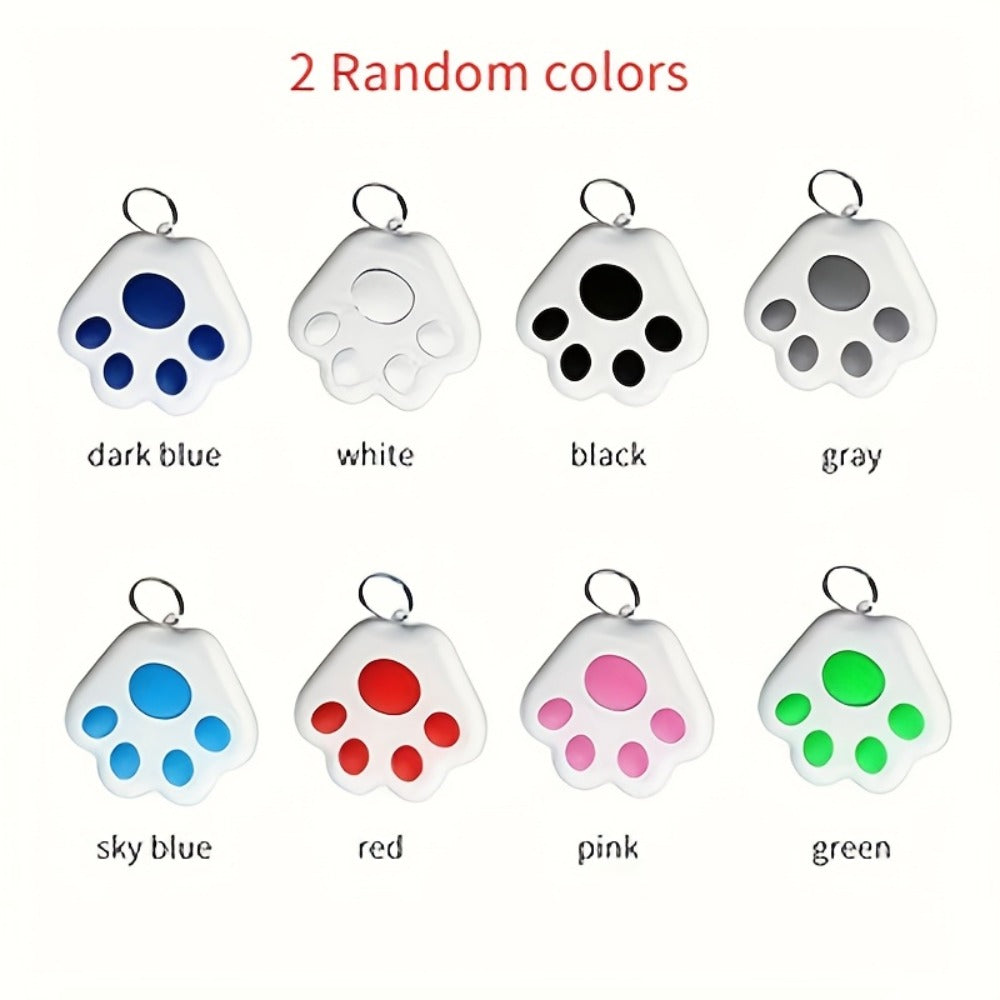 Dog Paw Smart Tracker Anti-Lost Positioning with Recording & Shutter Control – Cute Pet Accessory for Dogs & Cats, 2/4/6 Colors Available, Lightweight Clip-On Design