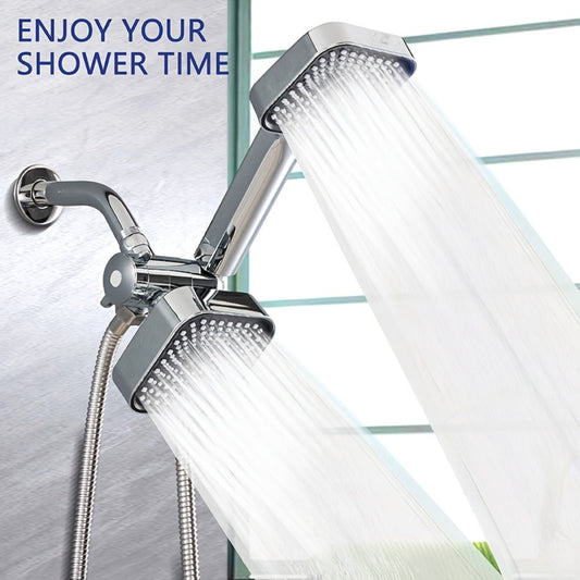 Handheld Shower Head Kit, 4-Inch Head with Hose & 3-Way Diverter