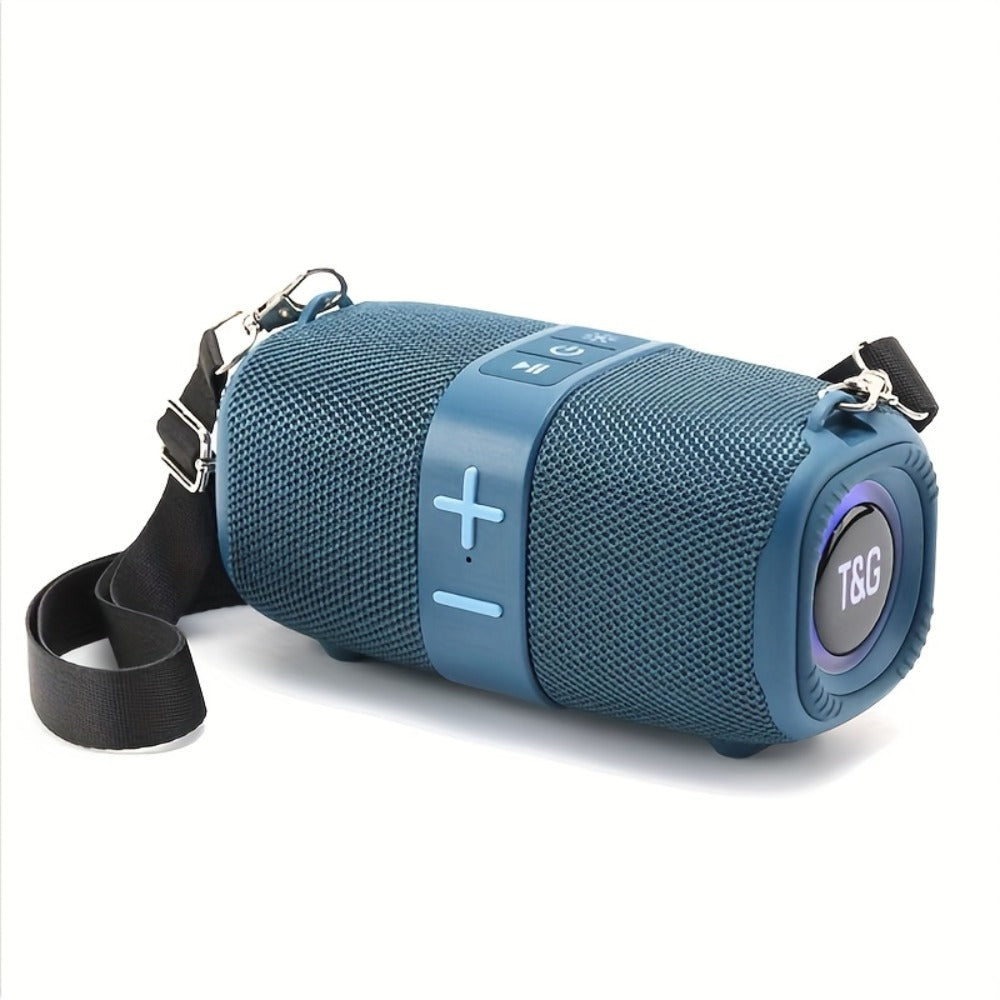 TG667 Compact Portable Outdoor Bluetooth Speaker USB TF FM Radio Type-C Charging Wireless Music Player for Phone Tablet Camping Travel Party