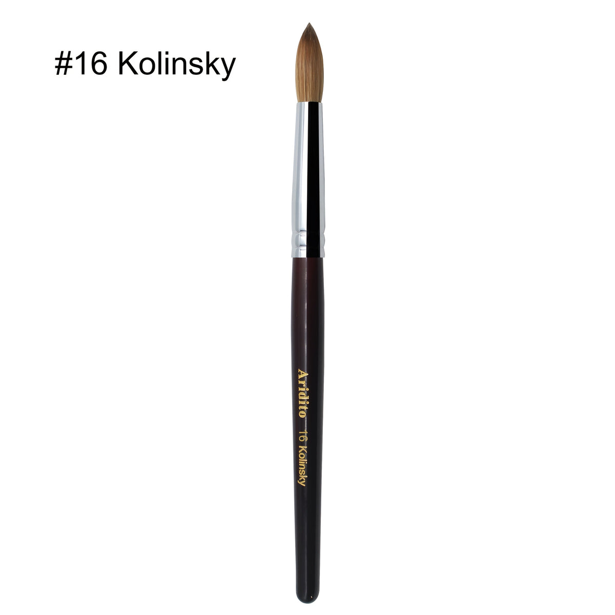 Kolinsky Acrylic Nail Brush Round Head Red Wine Wooden Handle – Professional Brush for Acrylic Extension Nail Art Sculpting & Manicure, Sizes #8 #10 #12 #14 #16 #18, Salon & Home Use