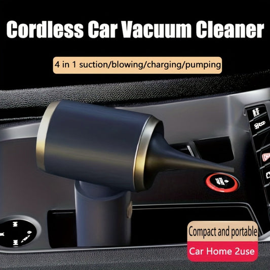 Handheld Vacuum and Blower, USB Rechargeable Cordless Mini Cleaner in Black
