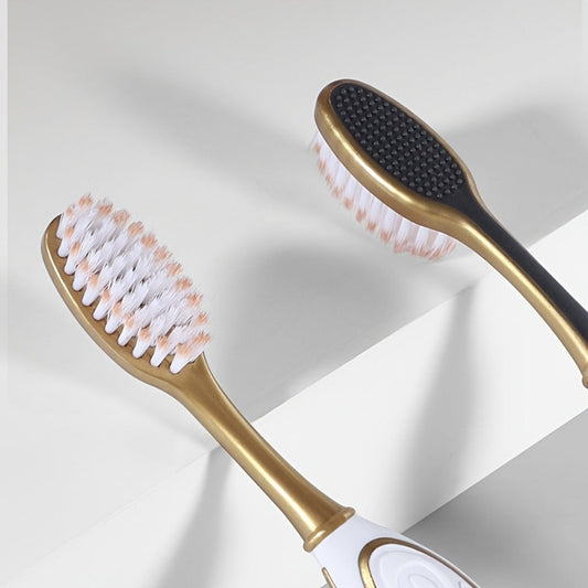 Gloryin Soft Bristle Toothbrush Set, Olive-Shaped Handle, 6 or 12 Pieces