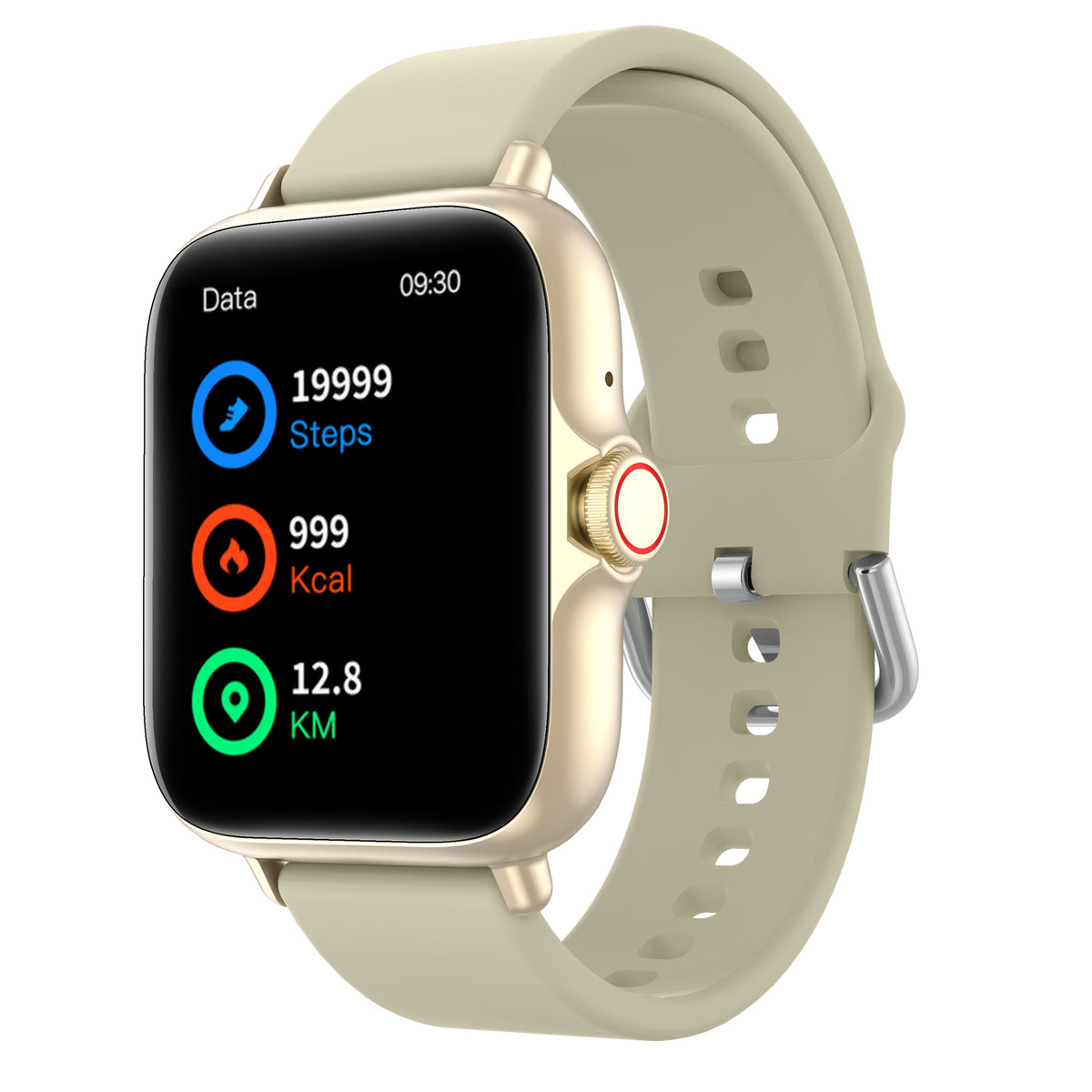 Large Screen Smartwatch with Wireless Calling & Message Alerts, Full Touch HD Display, Heart Rate Blood Oxygen Sleep Stress Monitor, Activity Tracker Multiple Sport Modes, Compatible with iPhone & Android – Black Pink Gold Silver