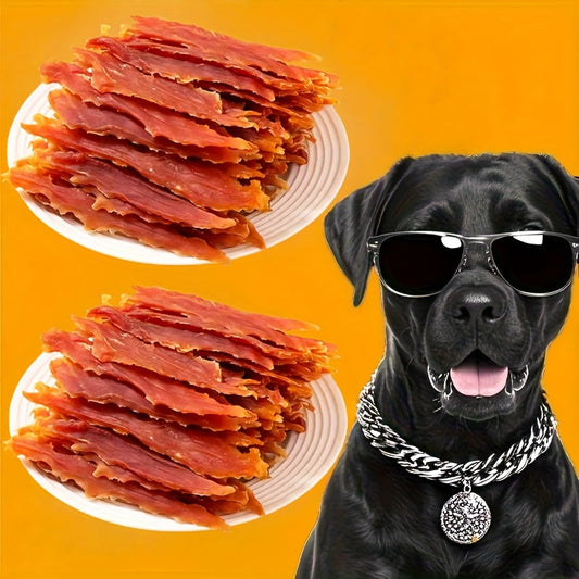 Dog Treats with Chicken Snack and Beef Sausage Options, Four Selections