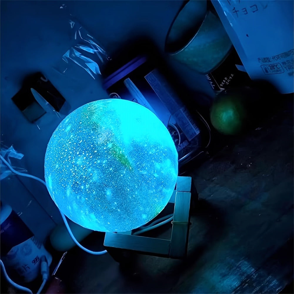 Moon Lamp Night Light 16 Colors 3D Galaxy Lamp with Wooden Stand Remote Control USB – Perfect Birthday Gift for Women Men Lovers (5.9 Inch)