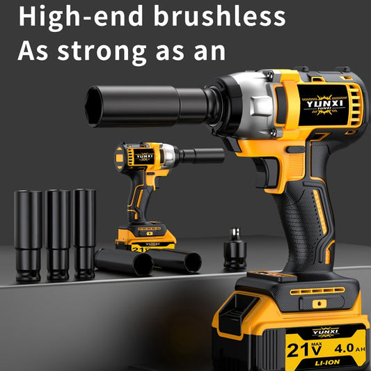 Cordless Impact Wrench, 21V Brushless with Single- and Dual-Battery Kit Options