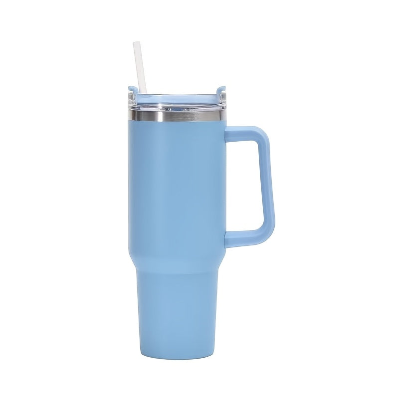 Insulated Tumbler 40oz with Handle & Straw Lid – Double-Wall Vacuum 304 Stainless Steel Travel Cup, Leakproof & Rustproof, Hot & Cold Drinks, 15 Colors, Perfect Gift for Christmas, Travel & Outdoor