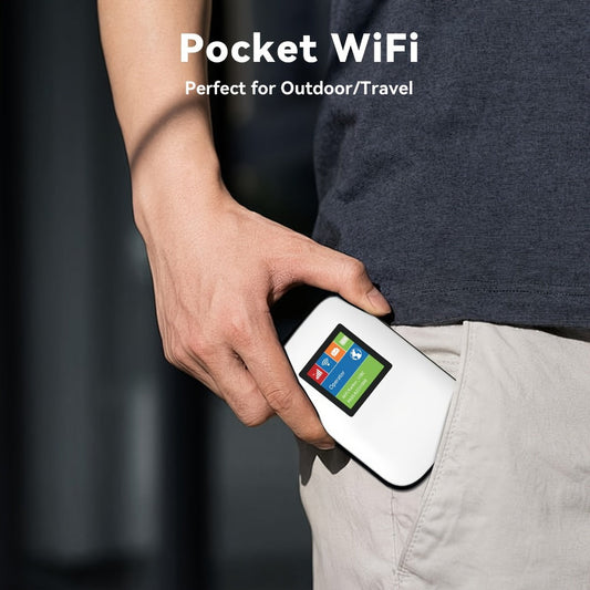 4G LTE Mobile WiFi Hotspot with SIM Card, No Contract, Verizon & AT&T Compatible
