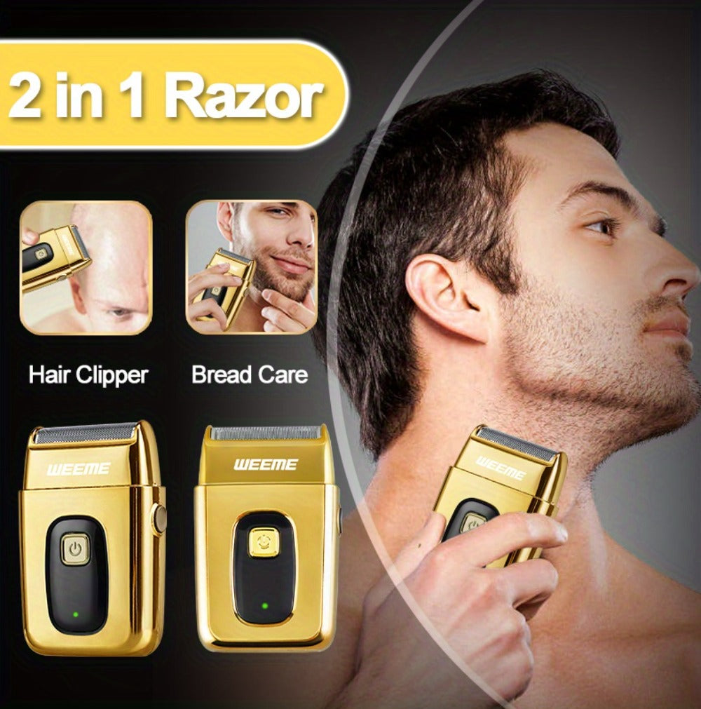 3-in-1 Hair Clipper Grooming Kit for Men — WEEME USB Rechargeable Cordless Beard Trimmer & Body Shaver Set, Home Barber Hair Cutting Kit, Gift for Boyfriend Father Husband