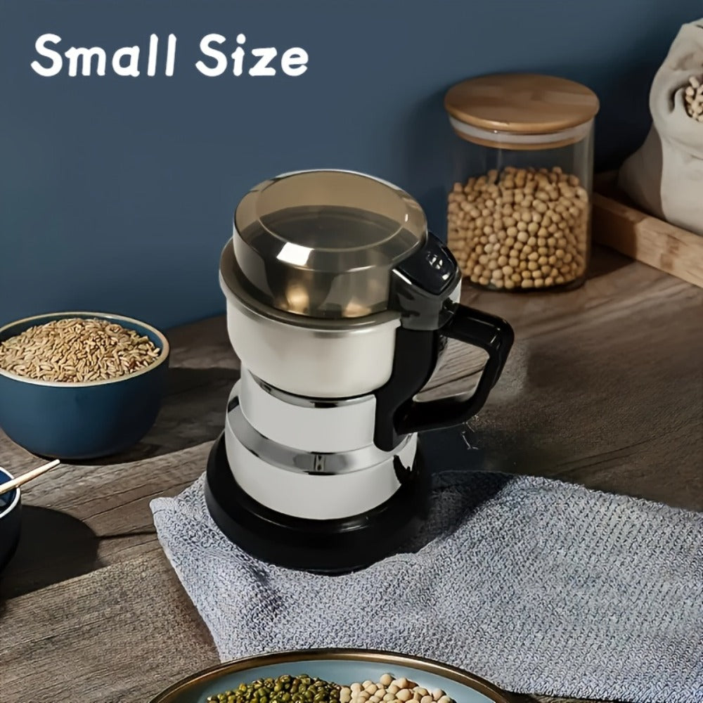 Electric Coffee Grinder 300W 25000RPM – 8-Blade Stainless Steel Spice & Grain Mill for Coffee Beans, Nuts, Spices | Home, Cafe & Camping