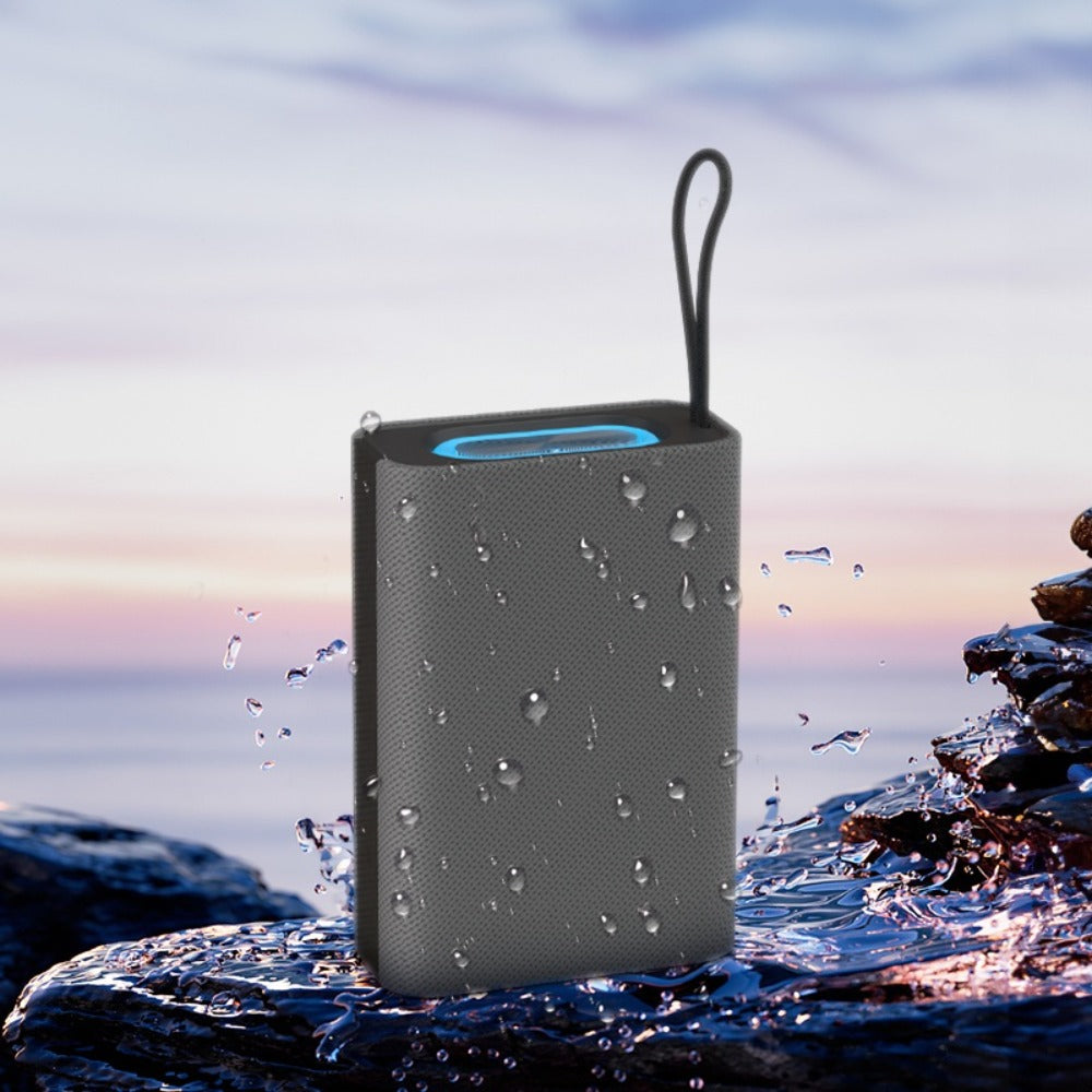 Portable Bluetooth Speaker Stereo Surround Sound USB-C Rechargeable Compact Wireless Speaker for PC Smartphone Tablet Outdoor Gym Travel Button Controls