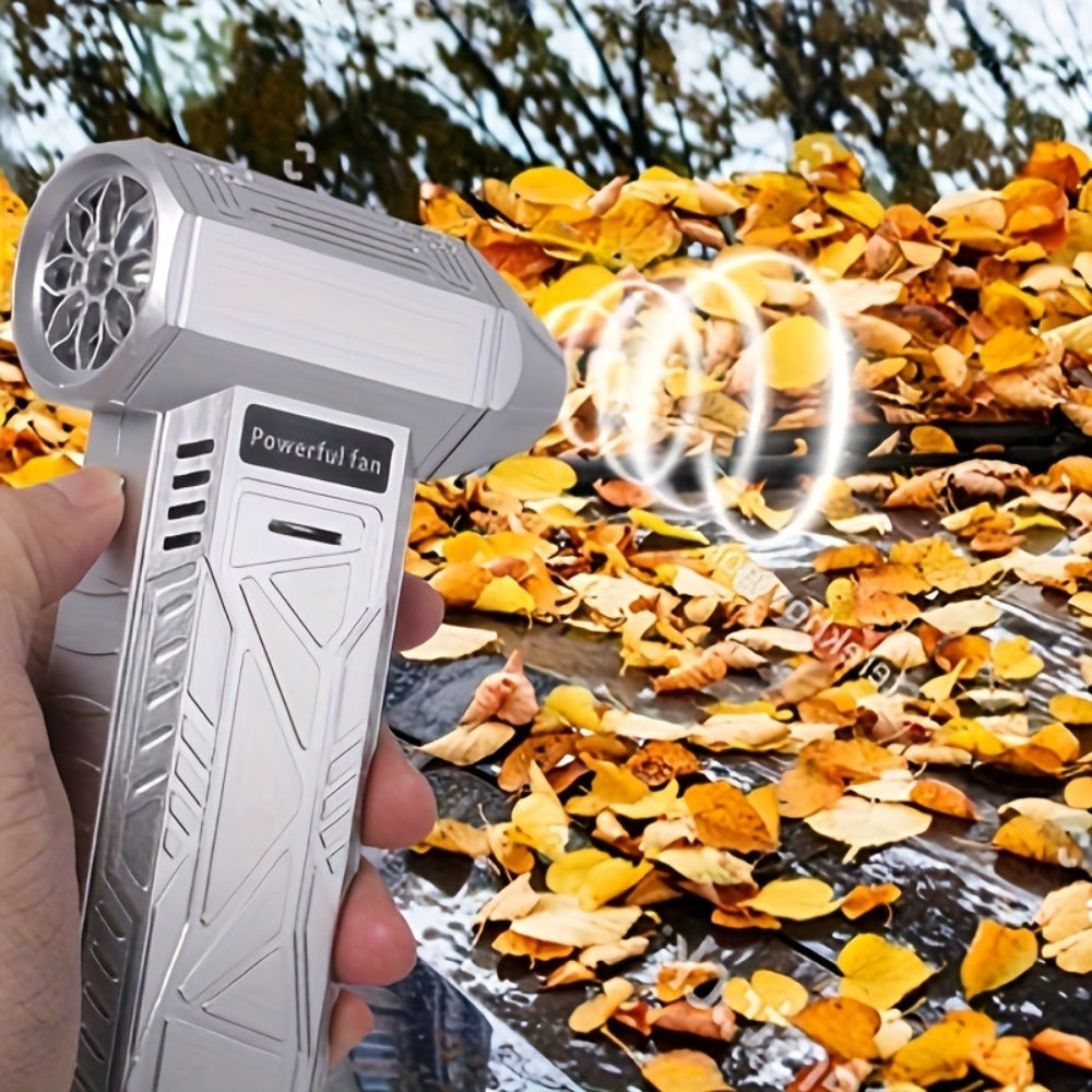 130000 RPM USB Turbo Fan Cleaner – Portable Handheld Electric Air Blower for Car Detailing, Dust Removal, Snow Clearing & BBQ Fire Starter, Cordless Rechargeable, Multi-Color