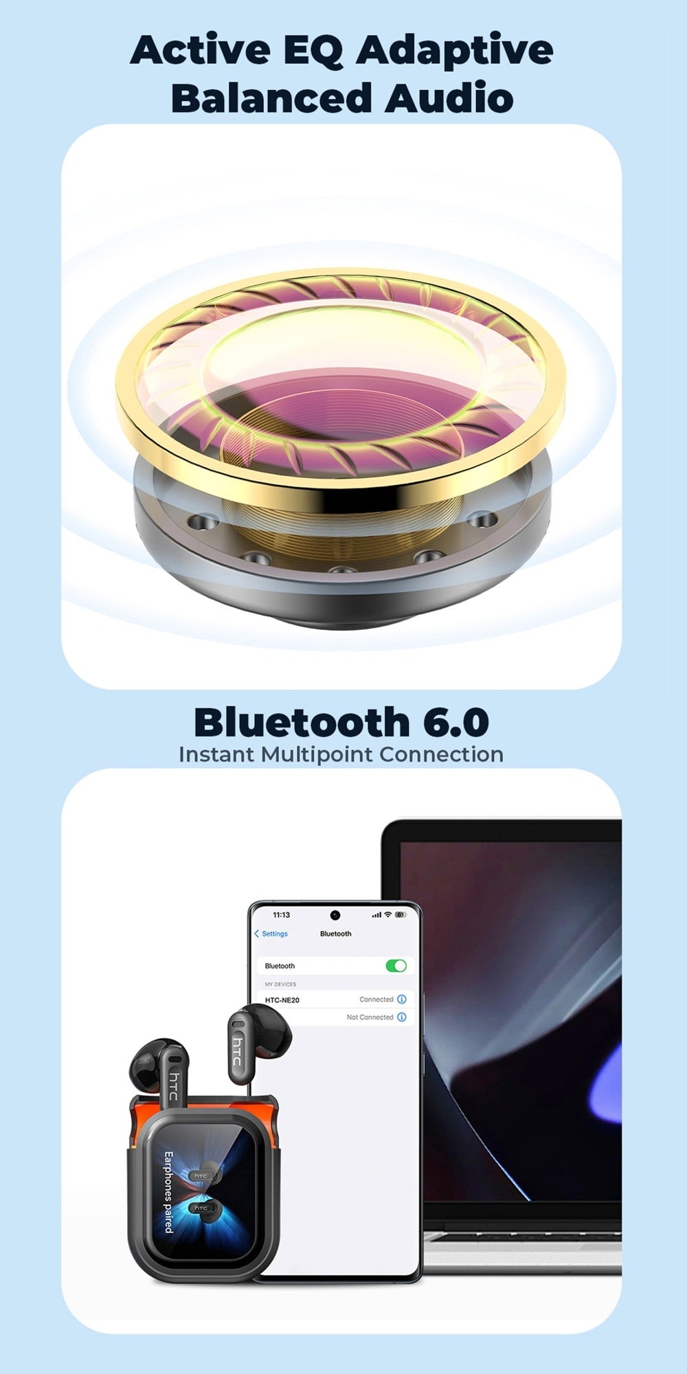 AI Translation Earbuds 136 Languages Real-Time Bidirectional Translation LDAC HD Sound True Wireless Bluetooth for Business Travel Meetings International Use