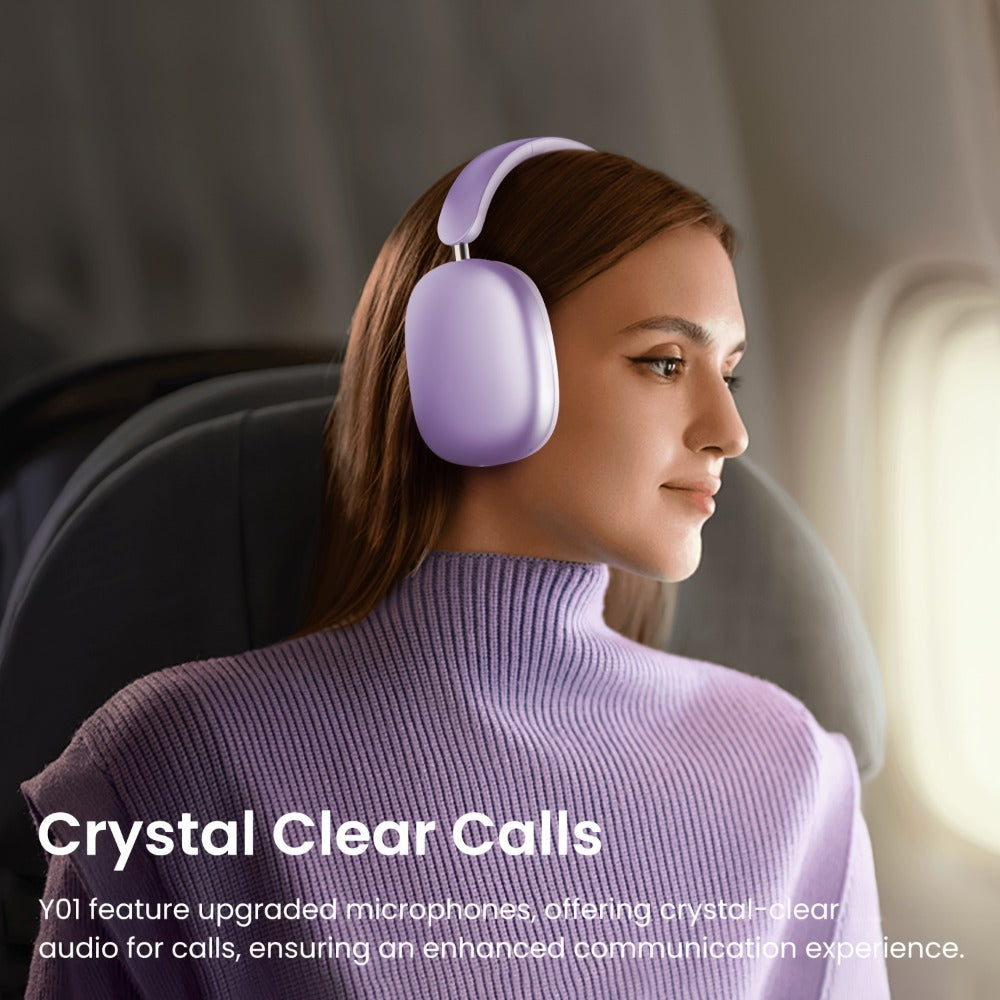 Rotatable Over-Ear Wireless Headphones Bluetooth 5.4 800mAh Large Battery Noise Reduction High Sound Quality Closed-Back Cushioned Headset for Sports Gaming Walking iOS Android Computer