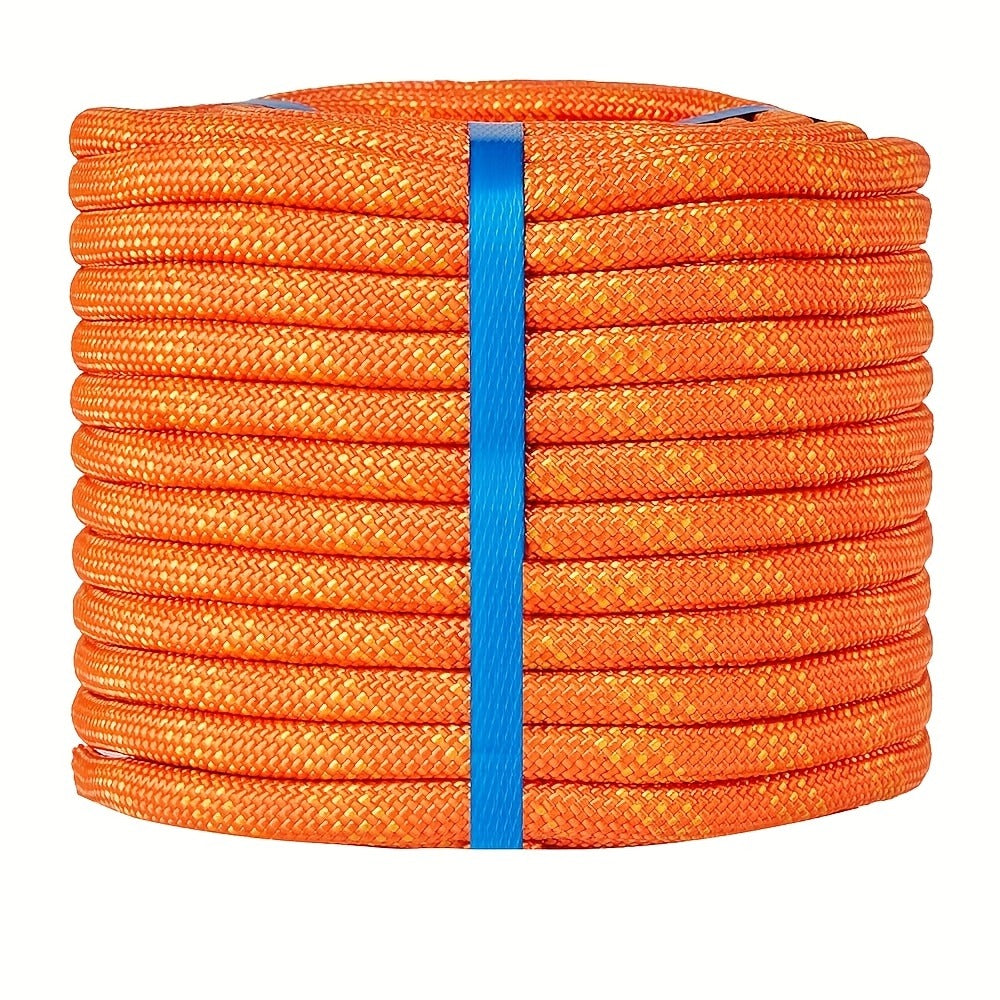 Double Braided Nylon Rope 1/2 Inch Heavy Duty Polyester – 100ft 150ft 200ft Multi-Color for Anchoring Towing Cargo Sailing Dock Lines & Outdoor Use