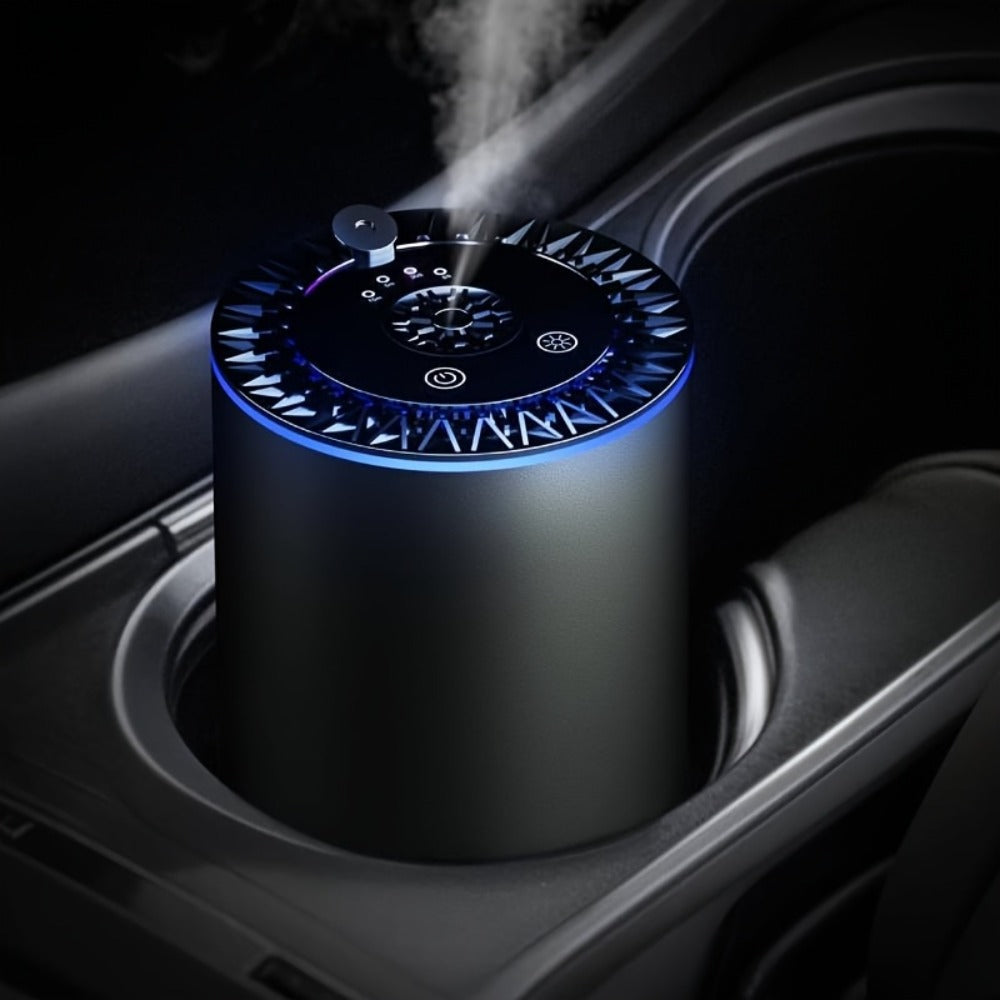 Rechargeable Cordless Car Diffuser with Starry Sky Roof Projection – Ultrasonic Aromatherapy Car Air Freshener, Battery & USB Powered, Fits All Cars, Refill Liquid Available | Auto Interior Gift
