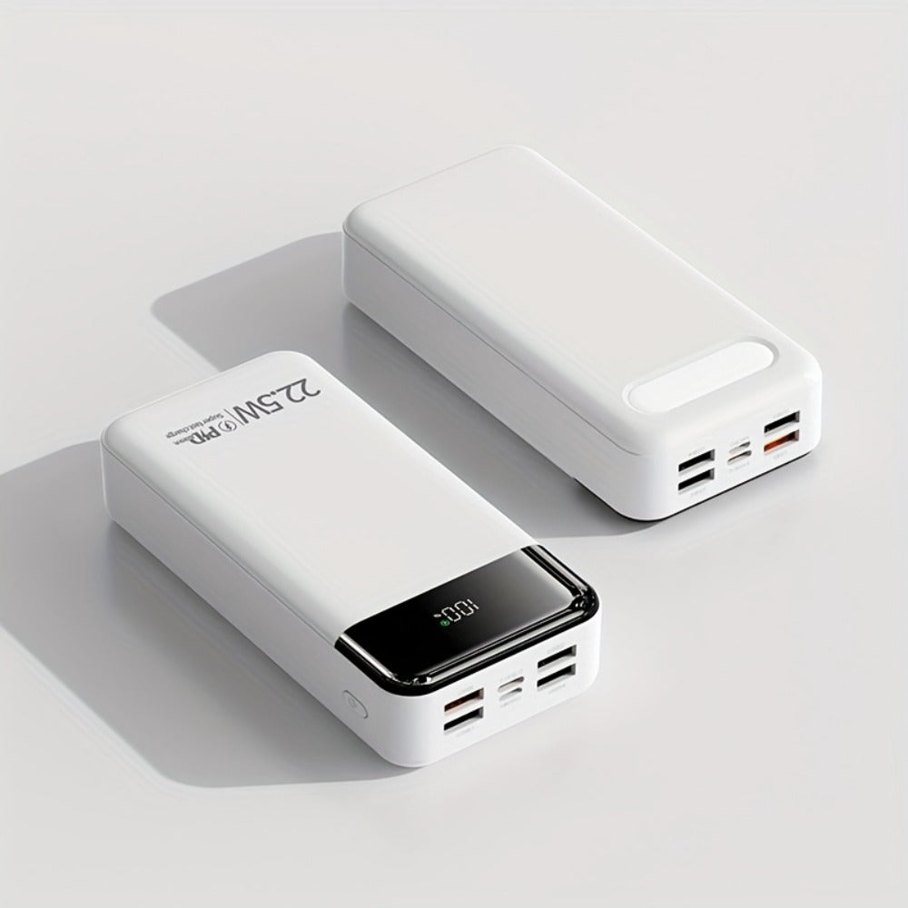 60000mAh Power Bank 22.5W Fast Charging with Built-in Light LED Power Display Removable Emergency Battery Pack for Android iPhone Phones Tablets Outdoor Travel Camping