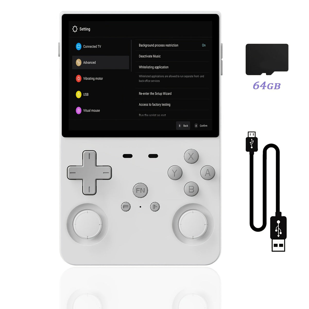Linux Open Source Handheld Game Console L35 – 3.5 Inch IPS HD Display, Classic Emulators, Ultra-Long Battery Life, Multiple Setup Support, 64GB/128GB Storage, Perfect Holiday & Birthday Gift for Gamers