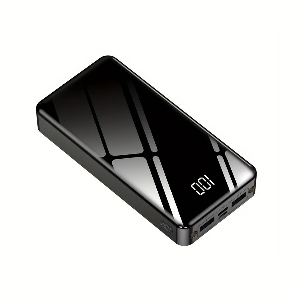 50000mAh Power Bank 22.5W Two-Way Fast Charging – Smart Digital Display LED Camping Light Large Capacity Portable Battery Pack for iPhone Android Tablet Outdoor Travel Emergency