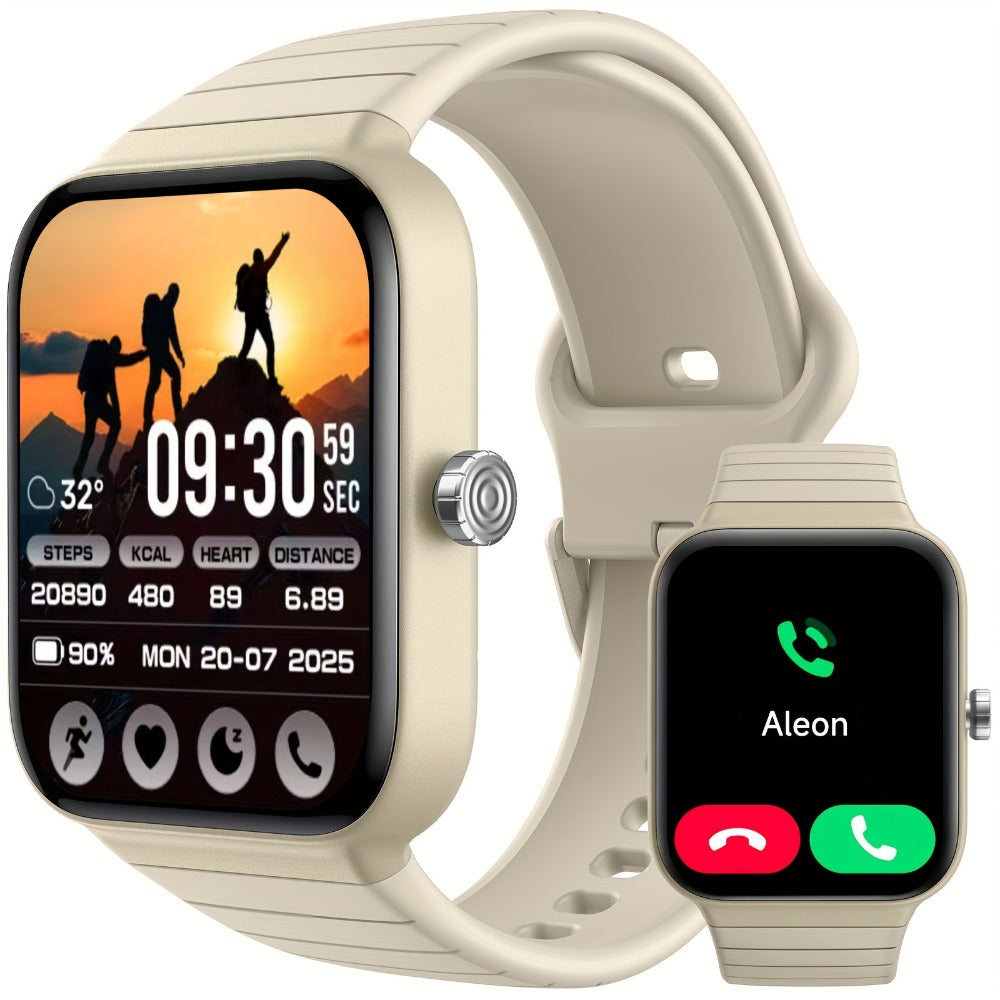 Smartwatch with Built-in Alexa FAWEIO 1.8" HD Touch Screen, Bluetooth Calling, 100+ Sport Modes, Fitness Tracker Heart Rate Sleep Monitor, Compatible with iPhone & Android – Smart Watch for Women Men 14 Colors