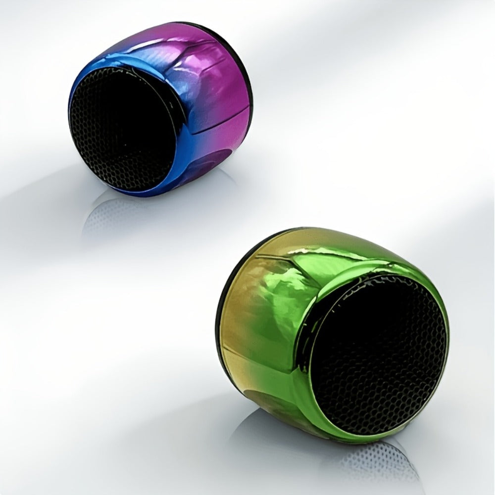 Thumb-Sized Mini Wireless Bluetooth Speaker with Built-In Mic, TWS Pairing, 360° Stereo Surround Sound, Multiple Color Options for Music Podcasts Travel and Outdoor Use