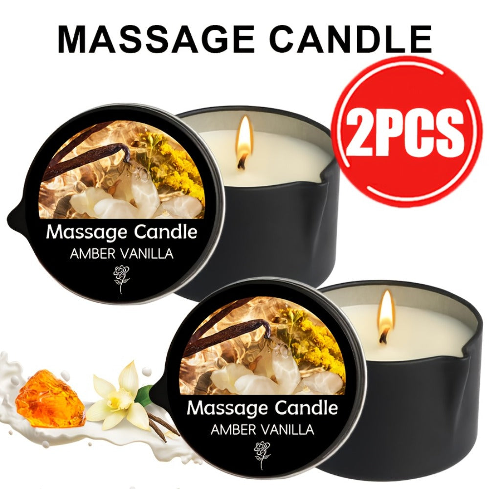 Scented Massage Candle 2-in-1 Soy Wax Essential Oil Body Lotion 20+ Scents 1pc 2pcs 6pcs Spa Nail Salon Pedicure Wedding Valentine Christmas Gift for Women