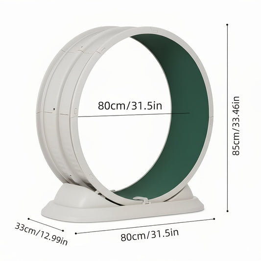 Cat Exercise Wheel for Indoor Activity, No Battery Needed, XXL Green or Gray
