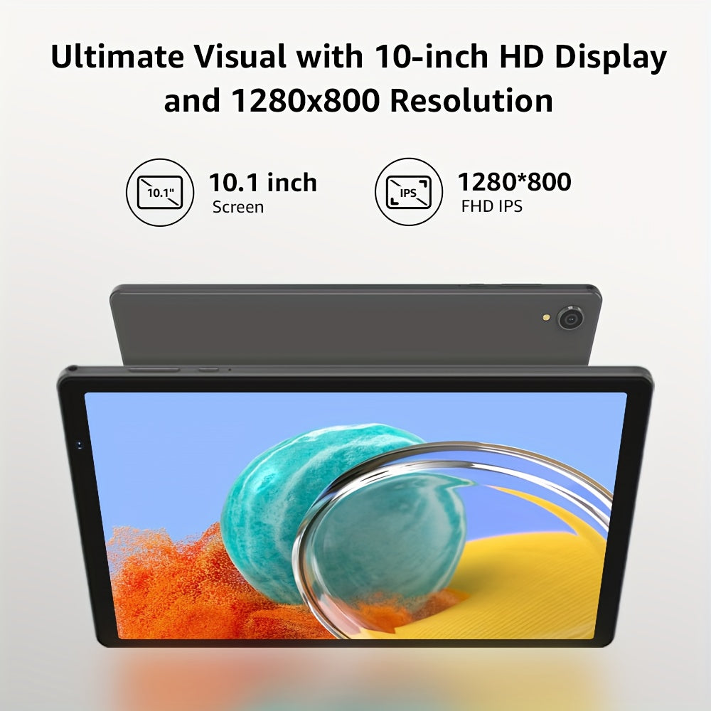 Business Tablet 11 Inch Android 16 Gemini AI 8GB RAM 128GB ROM 1TB Expandable 7000mAh Long Battery WiFi 6 Dual Cameras Tablet PC for Work Study Entertainment – Grey