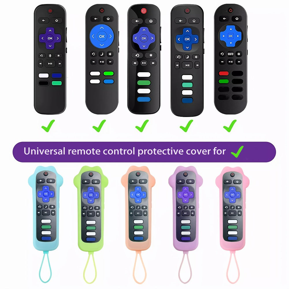 Dog Paw Silicone Remote Control Case Glow in the Dark – Cute Luminous Green Protective Cover for TCL Hisense Roku Remote, Anti-Slip Anti-Drop Soft Sleeve, Fun TV Accessory Gift for Pet Lovers Kids