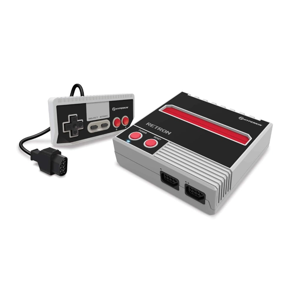 Hyperkin RetroN 1 AV Gaming Console for NES – Play Original NES Cartridges on Modern TVs, Retro 8-Bit Nintendo Entertainment System Clone, Gray, Compatible with NES Controllers & Games