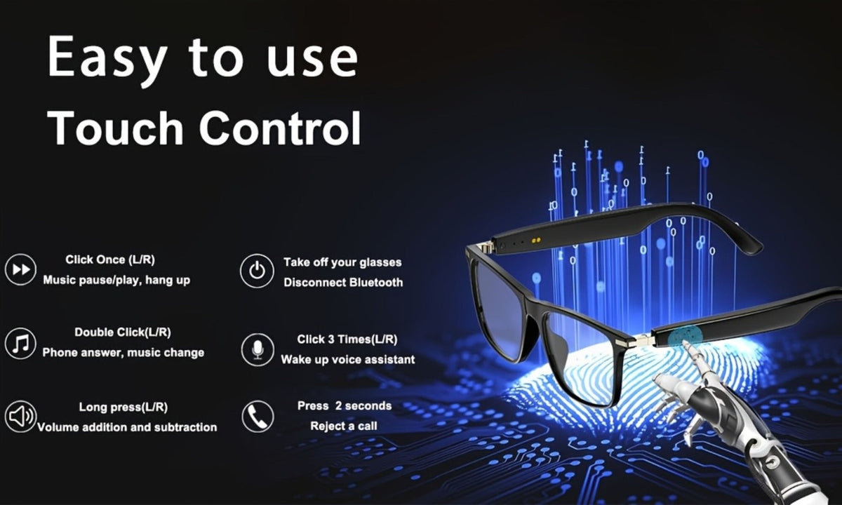 ChatGPT AI Translation Glasses with 160-Language Real-Time Translation, Photochromic Lenses, HiFi Audio & HD Calls – 19 Frame Styles, Unisex Smart Eyewear for Travel & Business