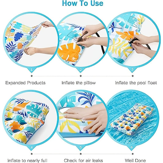 Sun Tanning Pool Float Raft for Adults, 2-Pack or 4-Pack Options