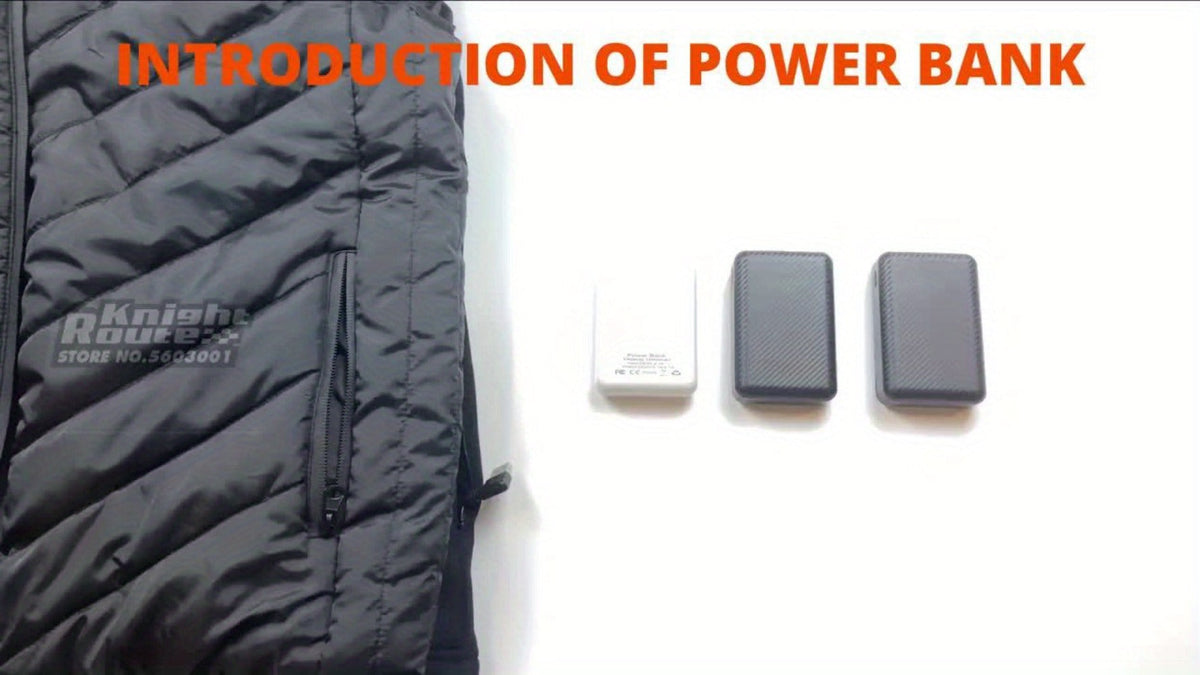 20000mAh Power Bank for Heated Vest Jacket Gloves Scarf Socks – 5V 3A Fast Charging USB Battery Pack, Portable Rechargeable Power Supply for Electric Heated Clothing & Winter Outdoor Gear