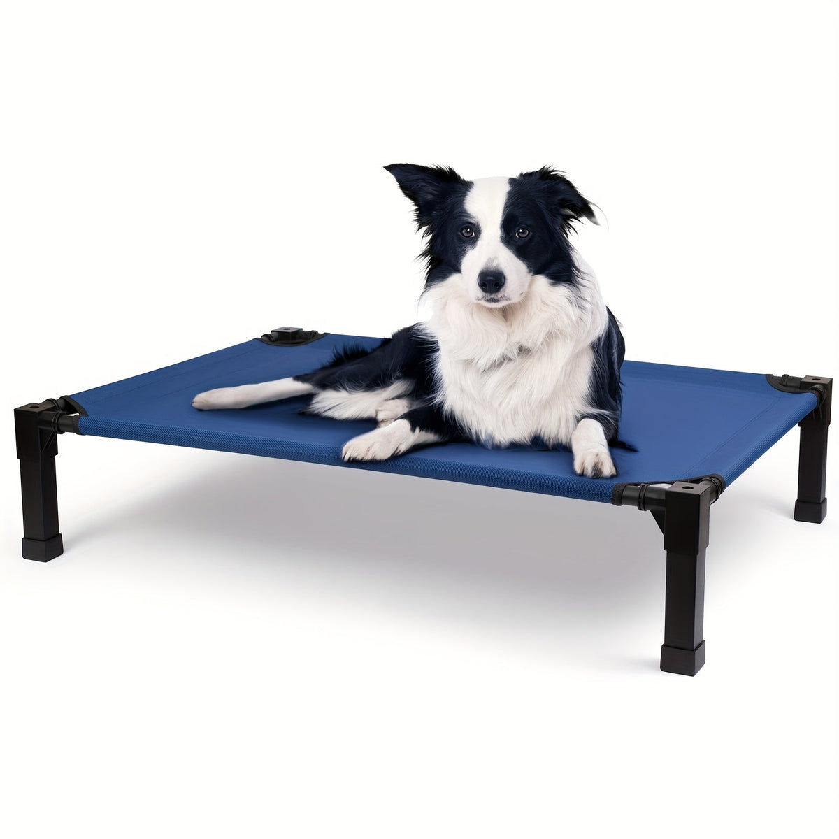 Elevated Dog Bed Cooling Raised Cot with Metal Frame – Washable Breathable Mesh, No-Slip Feet, Portable Dog Cot for Indoor & Outdoor Use, 4 Sizes, 7 Colors
