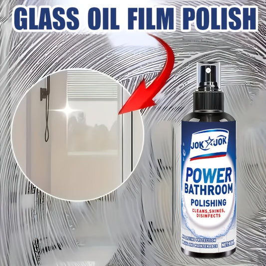 Glass Cleaner Spray for Hard Water Stains, Shower Doors & Mirrors